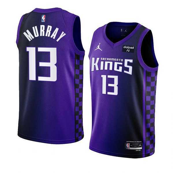 Men%27s Sacramento Kings #13 Keegan Murray Purple 2023-24 Statement Edition Swingman Stitched Jersey Dzhi->sacramento kings->NBA Jersey